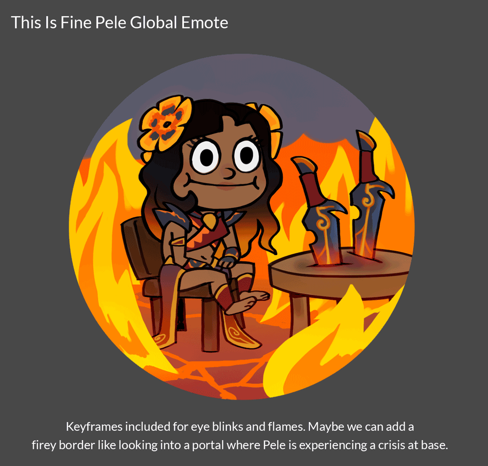 This is Fine Pele Global Emote