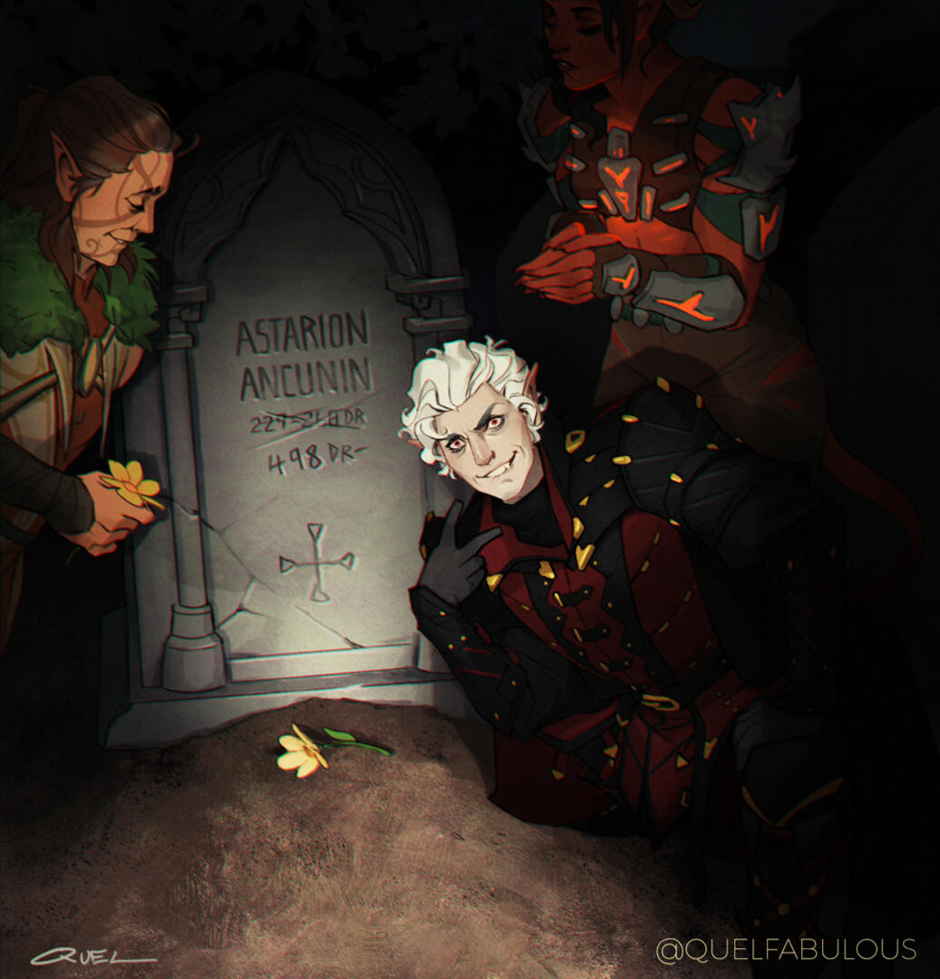 Baldur's Gate: Platonic Astarion Grave Scene